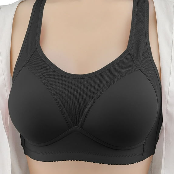 Wireless Sport Bras for Women No Underwire Seamless Bras Lightweight Breathable Full Coverage Smoothing Comfort Bra for Yoga Gym Training Beach Vacation