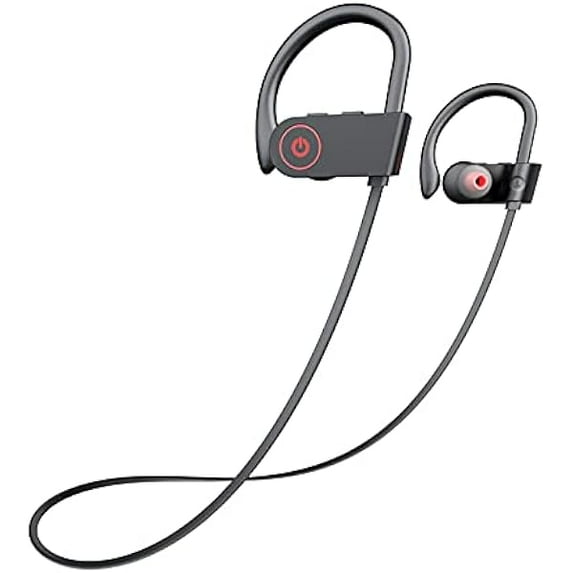Wireless Sport Headphones with IPX7 Waterproof Bluetooth V5.3, HD Bass+ Sound, 15H Playtime, Sound Isolation