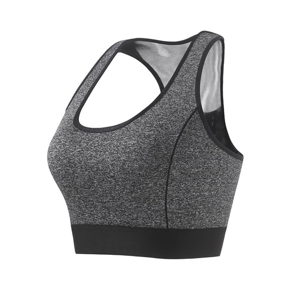 Wireless Sports Bra Women Solid Color Thin Breathable No Buckle Back Support for Daily Wear Yoga Bras