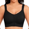 thumbnail image 1 of Wireless Sports Bra for Women Front Closure Zip Up with Absorbent Cups and Lateral Support Comfortable Everyday, 1 of 5