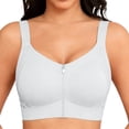 thumbnail image 1 of Wireless Sports Bra for Women Front Closure Zip Up with Absorbent Cups and Lateral Support Comfortable Everyday, 1 of 5