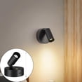 thumbnail image 1 of Wireless Spotlights Indoor Rechargeable Picture Lights, 350° Rotate, Battery Powered Ceiling Spotlight, LED Uplighting with Timer＆Dimmable, Display Lights for Plant Painting, Artwork, Accent Lighting, 1 of 4