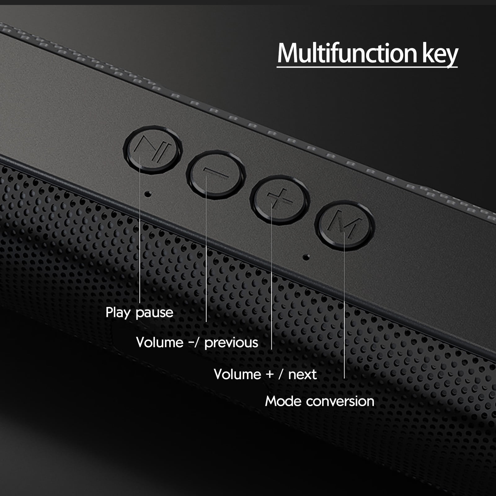 Wireless Stereo Speakers for Projectors Barshaped Wireless Bluetooth 5