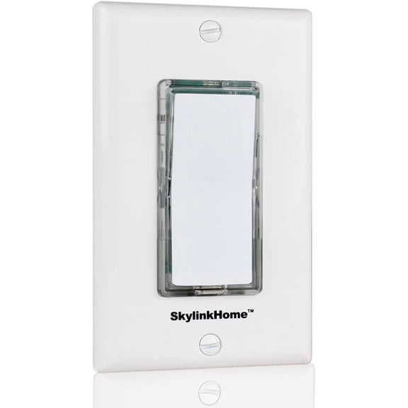 Wireless Stick-on or Wall Mounted Battery Operated Anywhere Wall Light Switch Remote Transmitter