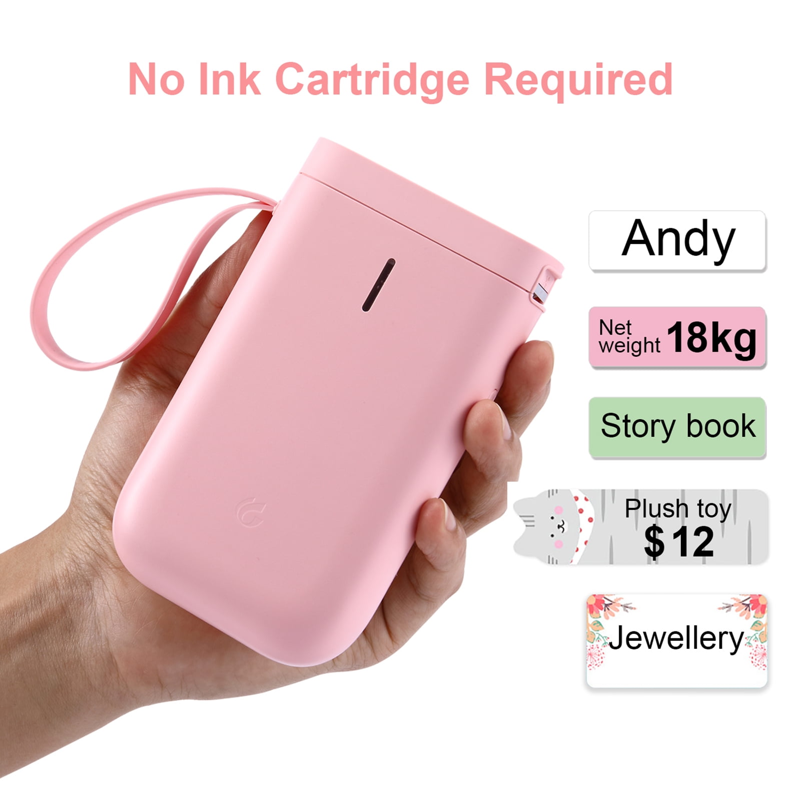 Wireless Sticker Label Printer with Bluetooth Price Tag Printer Retail ...