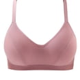 thumbnail image 1 of Wireless Strapless Bra New Bras for Women No Underwire Underwear Thin Comfortable Lace Wirefree Bra Breathable Underwear Daily Bra Wireless Bras Pinky, 1 of 4
