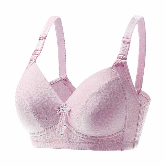 Wireless Support Soft Cup Bra Seamless Women's Breathable Adjustable Strap Lingerie Printed Padded Push up Bralettes