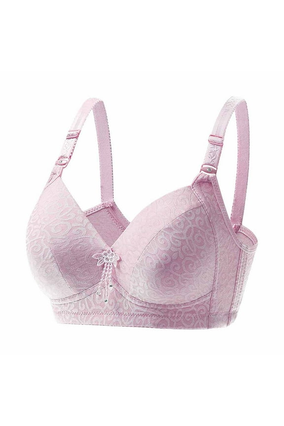 Wireless Support Soft Cup Bra Seamless Women's Breathable Adjustable Strap Lingerie Printed Padded Push up Bralettes