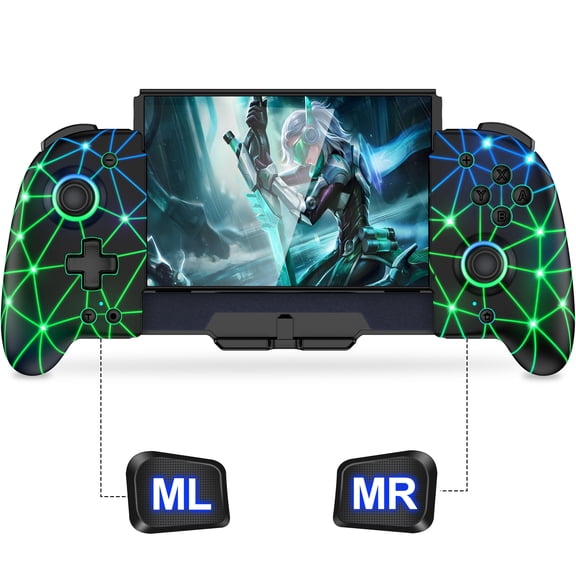 EUROA Switch Controller, Joy con Controller Replacement for Switch Pro Controller, Joy-cons for Nintendo Switch/OLED with Adjustable Turbo