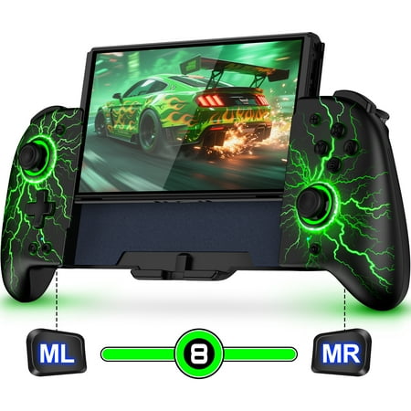 Wireless Switch Controller, Joy-cons for Nintendo Switch/OLED with Adjustable Turbo
