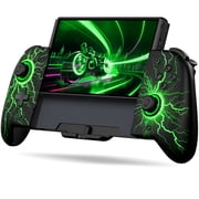 Wireless Switch Controller, One-Piece Joypad Controller Replacement for Switch Pro Controller, Joy-cons for Nintendo Switch/OLED with Adjustable Turbo, Programmable