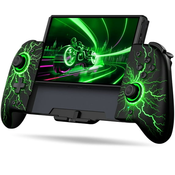 Wireless Switch Controller, One-Piece Joypad Controller Replacement for Switch Pro Controller, Joy-cons for Nintendo Switch/OLED with Adjustable Turbo, Programmable