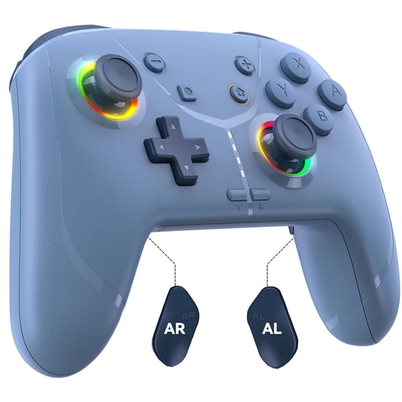 Wireless Switch Controller, Turbo Controller for Nintendo Switch 2/1/Lite/OLED with Loop Macro, Motion Control, Turbo