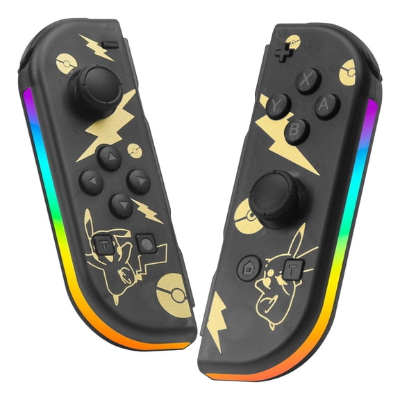 Wireless Switch Controller for Nintendo with Lighted, Switch Remote Joypad with Turbo Function/Dual Vibration/6-Asix Gyro Sensor
