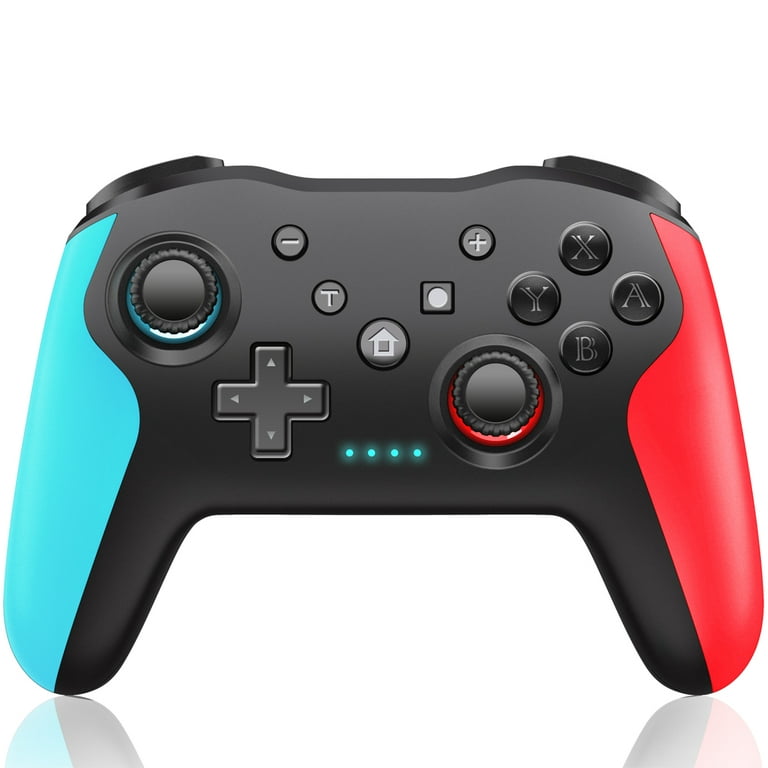 Switch Wireless Controller, Switch Pro Controller 8 Color Adjustable LED  Hue Light, Controller Compatible With Switch/Switch OLED/Switch Lite,  Support