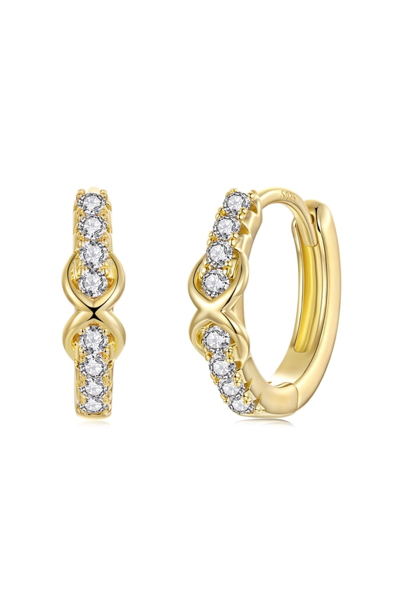 Wireless Symbol Clip Earring, Minimalist Studs for Professional & Evening Wear