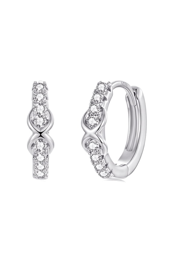 Wireless Symbol Clip Earring, Minimalist Studs for Professional & Evening Wear