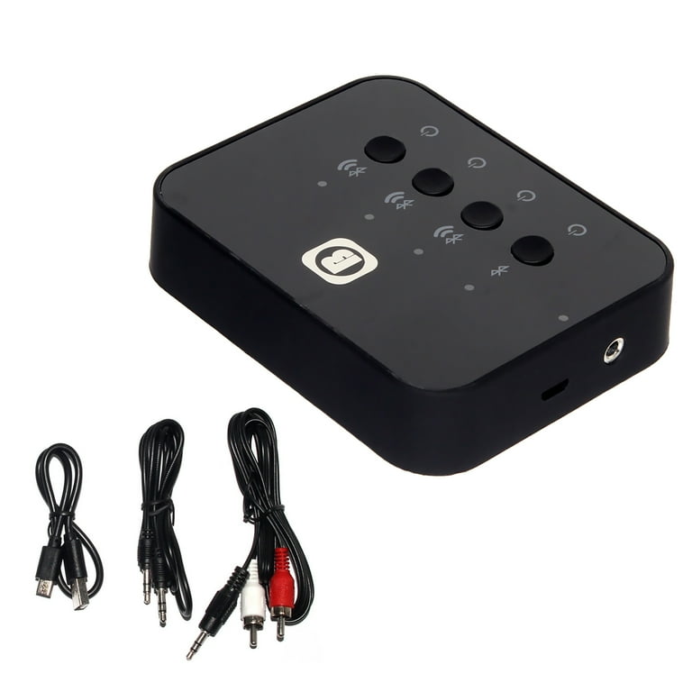 Wireless TV Headphone Transmitter Multiple Headphones connection Easy Setup USB Power Portable Battery Walmart