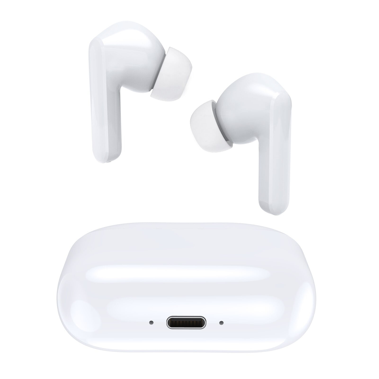 Wireless TWS Earphones Bluetooth Earbuds True Stereo Headphones Mic Q1K for Motorola Moto Z Force Droid, Revvlry Plus, Edge Plus, G7 Power Play G Fast, Turbo 2, G6 Stylus 5G (2022) Models