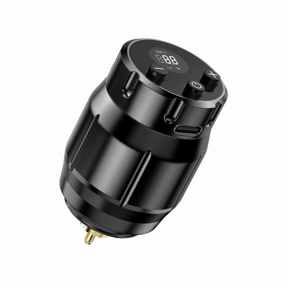 Wireless Tattoo Power Supply for Tattoo Machine, Tattoo Battery Pack 1500mAh, RCA Connector, LED Digital Display, Tattoo Machine Parts for RCA Tattoo Gun1