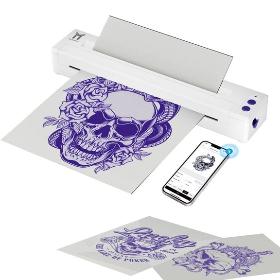 Wireless Tattoo Printer Machine Bluetooth Thermal Temporary Tattoo Stencil Transfer Printer