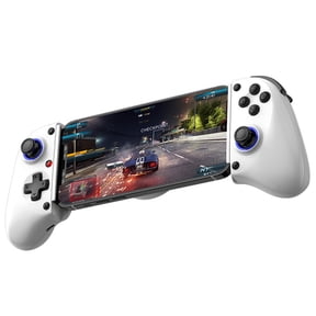 Cordless Telescopic Game Controller for Switch/iOS/Android/PC/Tablet, Wireless Gamepad with Hall Effect Joystick, Hall Trigger with Turbo, 6-Axis Gyro/Vibration-White
