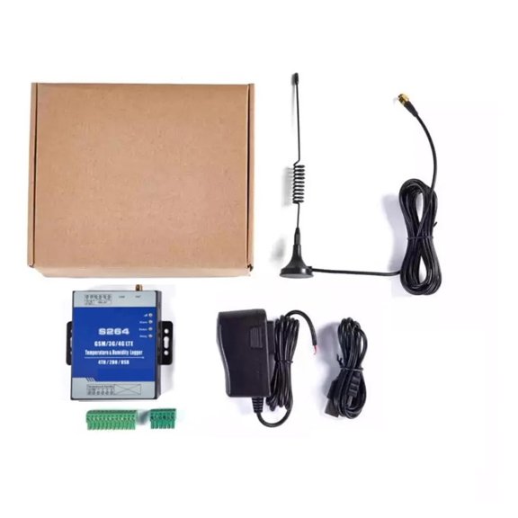 Wireless Temperature Humidity Data Logger 3G 4G LTE Monitoring System Remote Data Acquisition RTU With Temp Sensor