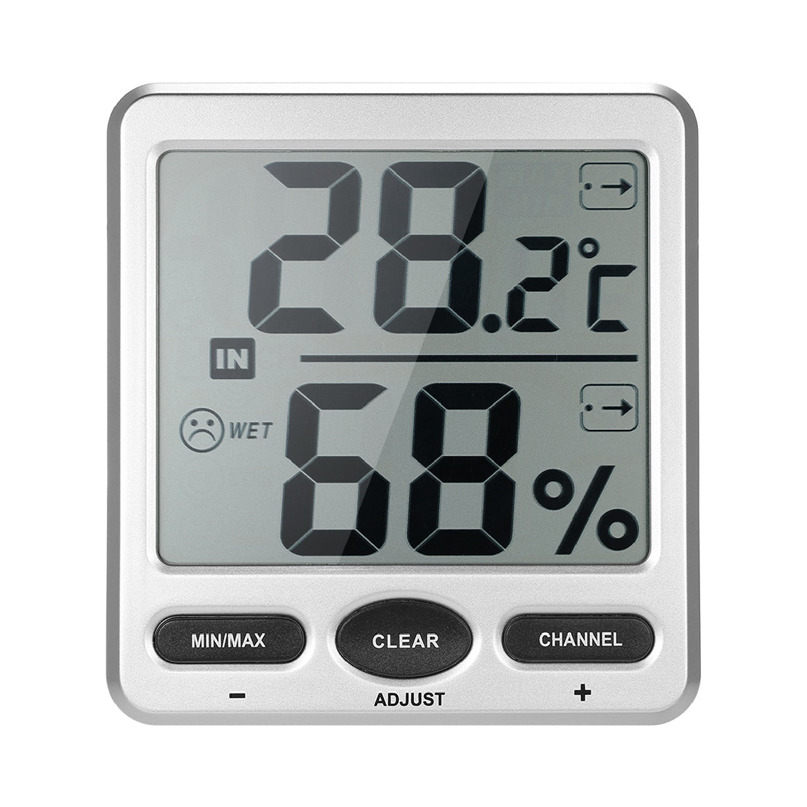 Wireless Temperature Humidity Meter LCD Display Thermometer Multi Function Hygrothermograph ,Fast Response