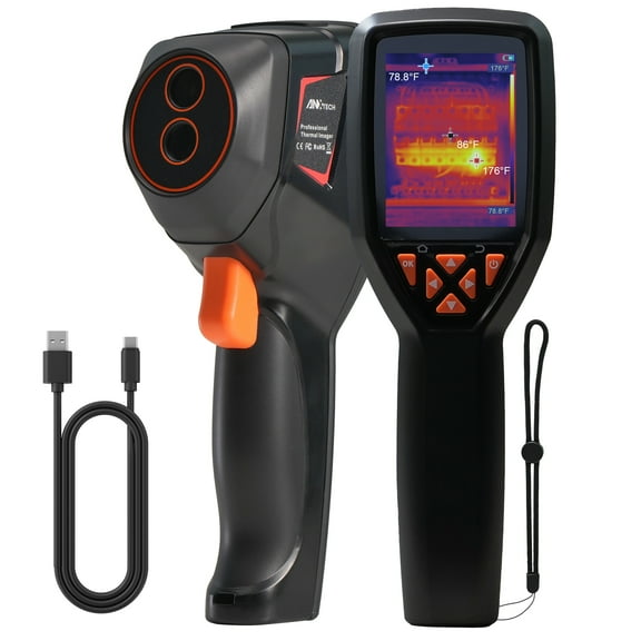 Thermal Camera 320x240 Super Resolution 120x90 IR Resolution -4F~1022F Range Infrared Imager HVAC Electrical Home Inspection