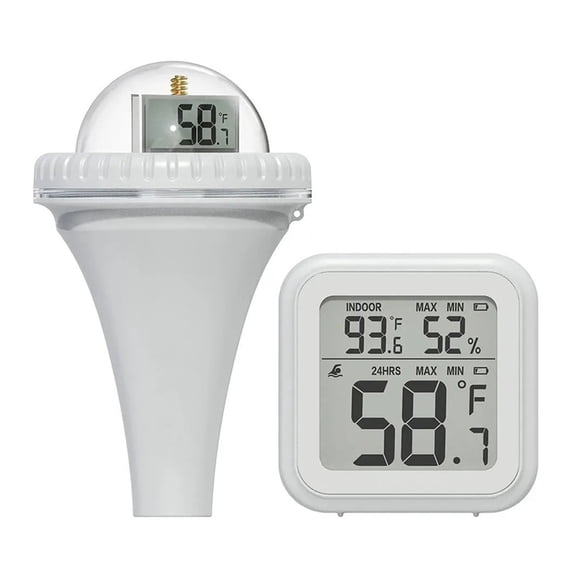 Wireless Thermometer LED Digital Display Electronic Thermometer Kit Waterproof Temperature Sensor ,Pool Essentials