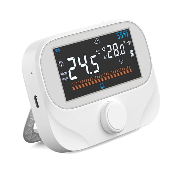 Wireless Thermostat Energy Saving with LCD Display Home Heating Thermostat Convenient Installation for Boiler