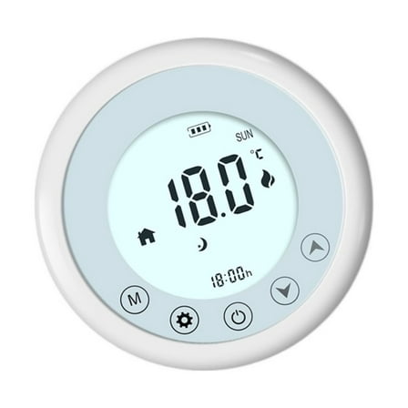Wireless Thermostat Smart Temperature Controller, Kit Programmable Battery Powerd For Gas Boiler Room Heating ,Temperature calibrating