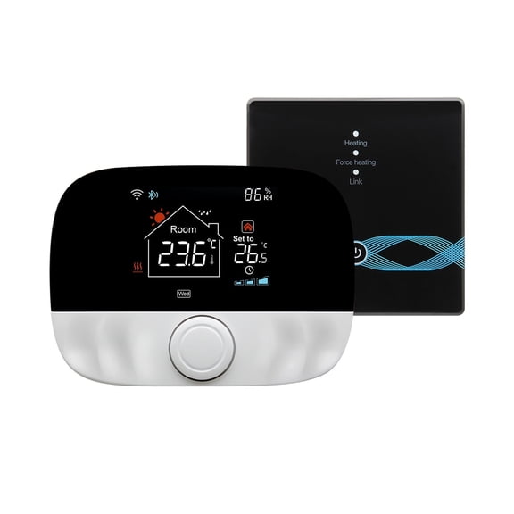 Wireless Thermostat Wifi For Floor And Gas Boiler Heating LCD Screen Smart Room Temperature Controller Wireless ,Easy to Use