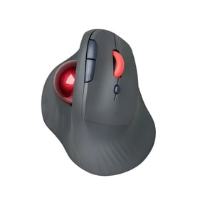 Wireless Thumb Trackball Mouse, 2.4G & Bluetooth Dual Mode, 1600 DPI Ergonomic Track Ball Mouse for Small Hands, Ideal for 3D Modeling, CAD & Graphic Design Work