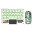 thumbnail image 1 of Wireless Touch Backlit RGB Keypad Transparent Crystal Bluetooth Keyboard, 1 of 13
