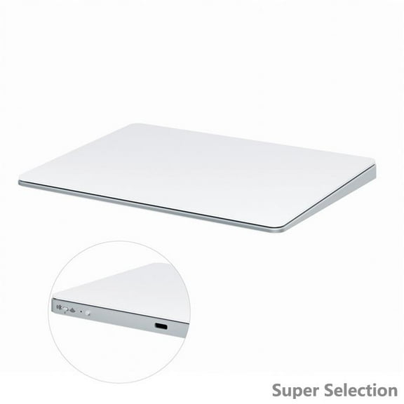 Wireless Touchpad, Rechargeable Multi-Touch Gesture Control Trackpad, 2.4G/Bluetooth 5.0/USB-C For Laptop, Desktop, Mac, IPad, PC Windows, White