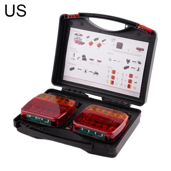 Wireless Trailer Lights, 2025 New Magnetic Wireless Tail Lights for Trailer, Portable LED Tow Tail Lights Kit for Trucks, Boat, RV, Vehicle
