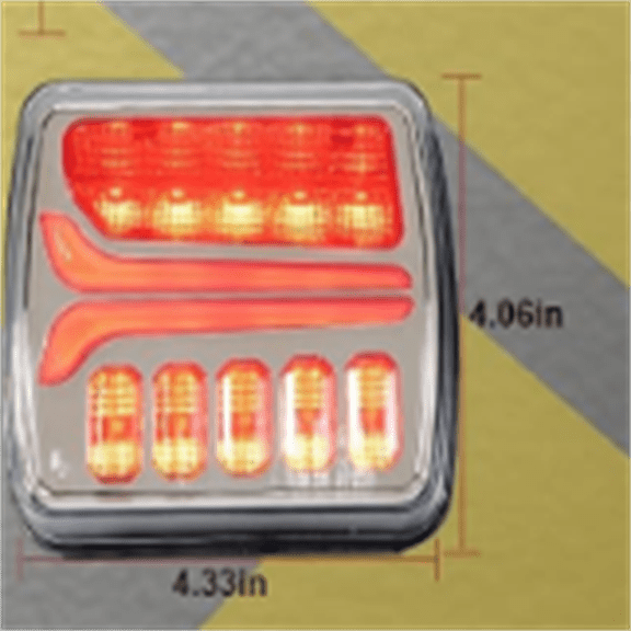 Wireless Trailer Lights, Magnetic LED Trailer Light Rechargeable, Portable Tow Lights Kit for Trucks, Wrenker, Boat, RV, Caravan, DOT Compliant