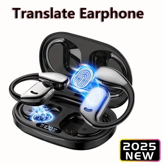 Wireless Translation Earbuds 144 Languages Real-Time Translator 3-in-1 Bluetooth Earbuds for iOS Android Travel Business Learning