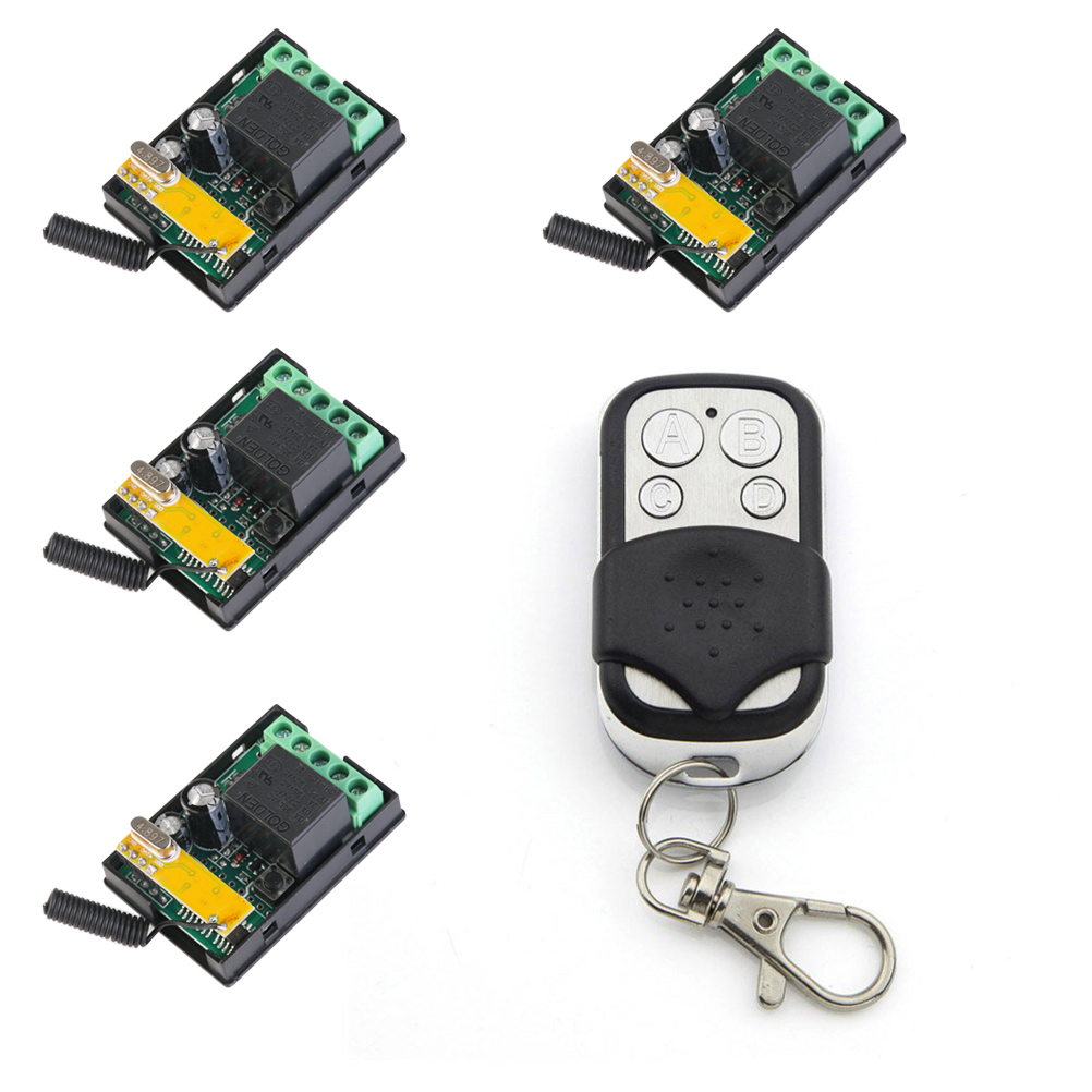 Wireless Transmitter DC 12V 4X 1 Channel light Switch Transmitter