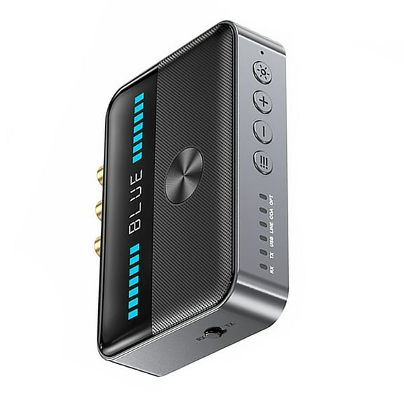 Wireless Transmitter Receiver with Bluetooth 5.3 One-to-Two Mode for Music and Calls, Supports Multiple Interfaces