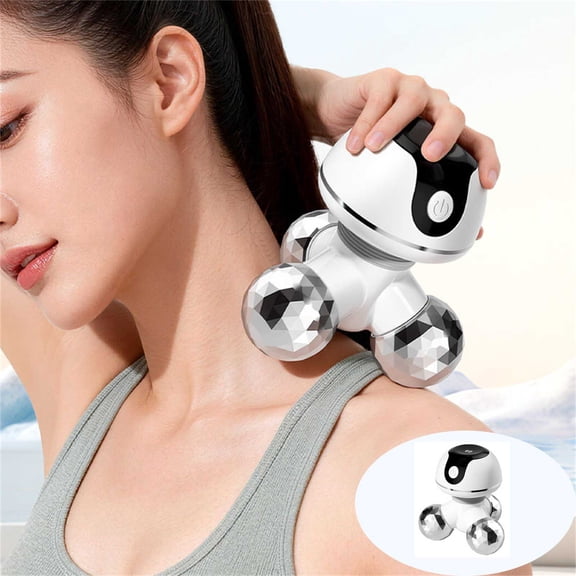 Wireless Triangle Handheld Massager, Portable Full Body Massager for Neck Shoulder Knee Pain Relief