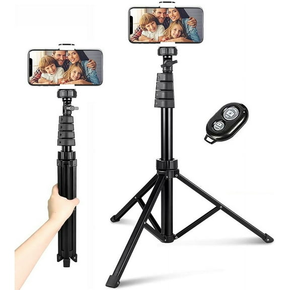 Wireless Tripod Selfie Stick for Samsung Galaxy S25/Ultra/Plus - Monopod Remote Shutter Built-in Self-Portrait Extendable