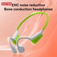 thumbnail image 1 of Wireless True Bone Conduction Headphones IPX6 i18PRO Open-Ear Painless Waterproof Bluetooth5.4 Headset HiFi Earphones for Sports, Running, Gym, Hiking, Cycling （Green）, 1 of 4