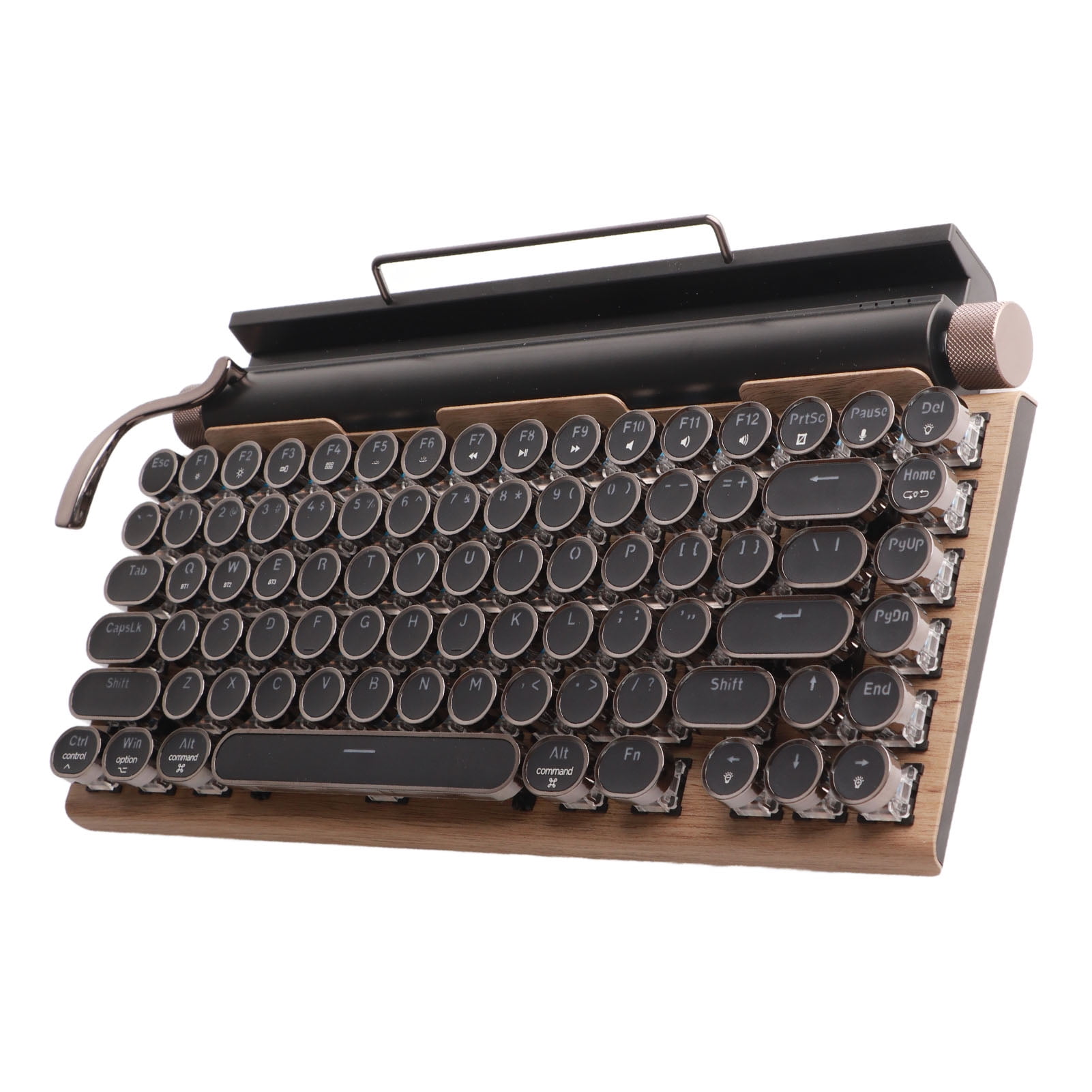 Wireless Typewriter Keyboard, Typewriter Style Mechanical Gaming Keyboard, 83 Keys Blue Switch