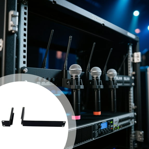Wireless UA507 Rack Mount Kit for SLX4 Microphone Receiver, 19 Inch Rack Bracket, Steel Frame, Includes Two Mounting Components, Fits SLXD4 Model