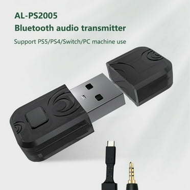 Wireless USB Adapter/D-ongle Bluetooth Receiver for PS4 Gaming Headsets Handle Adapter Bluetooth Receiver Transmitter for PS5/PS4/ SWITCH/ PC