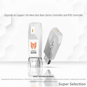 Wireless USB Bluetooth Adapter For Gaming Controllers, Plug And Play USB Dongle Compatible With Switch Pro/PS4/PS5/Xbox One/Series X|S Gamepad On PC, Laptop, Smart TV,R100 Pro