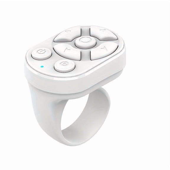 Wireless USB Charging Ring Remote for Selfie Stick, Phone Control Rolling Ring with Music/Movie Support, Compatible with iPhone iPad Android