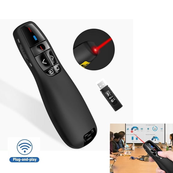 Wireless USB PPT Presenter Pen Power Point Presentation Laser Pointer Clicker Pen Remote Control PPT Page Turning Pen